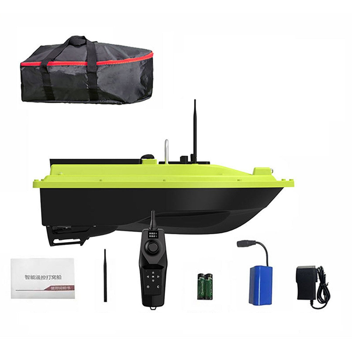 500m Remote Control Wireless Remote Control Fishing Bait Boat Waterproof Fishing Feeder Device with Sonar Sensor 18000mAh Battery Capacity