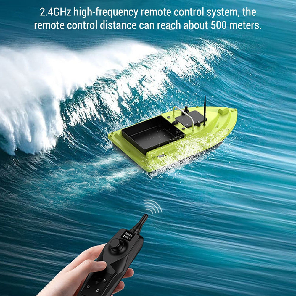 500m Remote Control Wireless Remote Control Fishing Bait Boat Waterproof Fishing Feeder Device with Sonar Sensor 18000mAh Battery Capacity