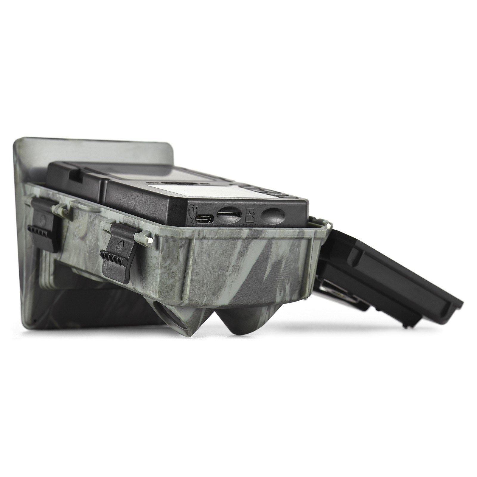 4K 50MP Solar Trail Camera 120° Detection Angle Game Camera Night Vision IP65 Waterproof Hunting Camera for Wildlife Monitoring