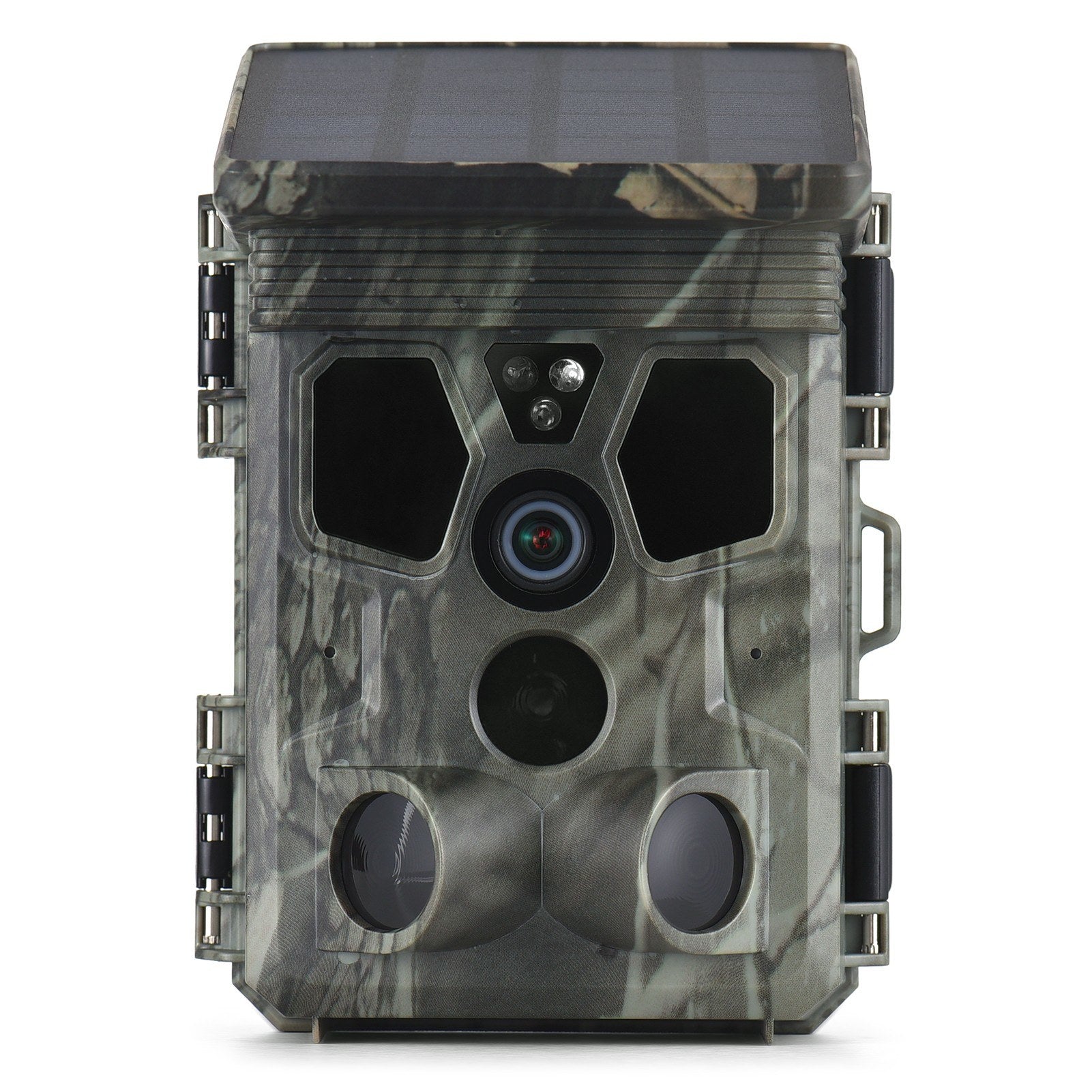4K 50MP Solar Trail Camera 120° Detection Angle Game Camera Night Vision IP65 Waterproof Hunting Camera for Wildlife Monitoring