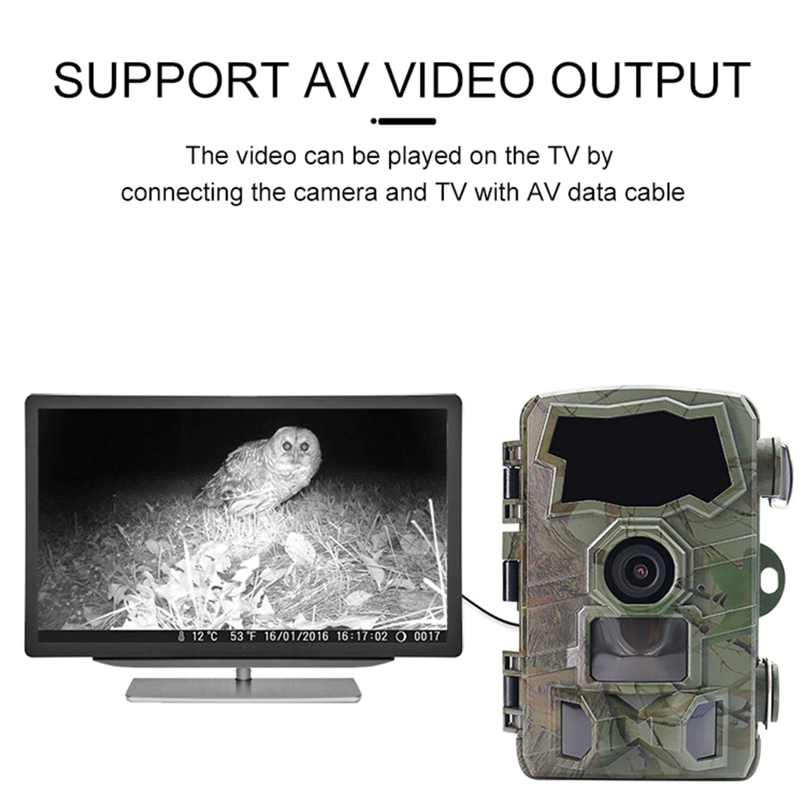 Small Trail Camera 32MP 1080P High-Clear Game Camera with Night Vision 0.2s Motion Activated Video Cam for Outdoors IP66 Waterproof