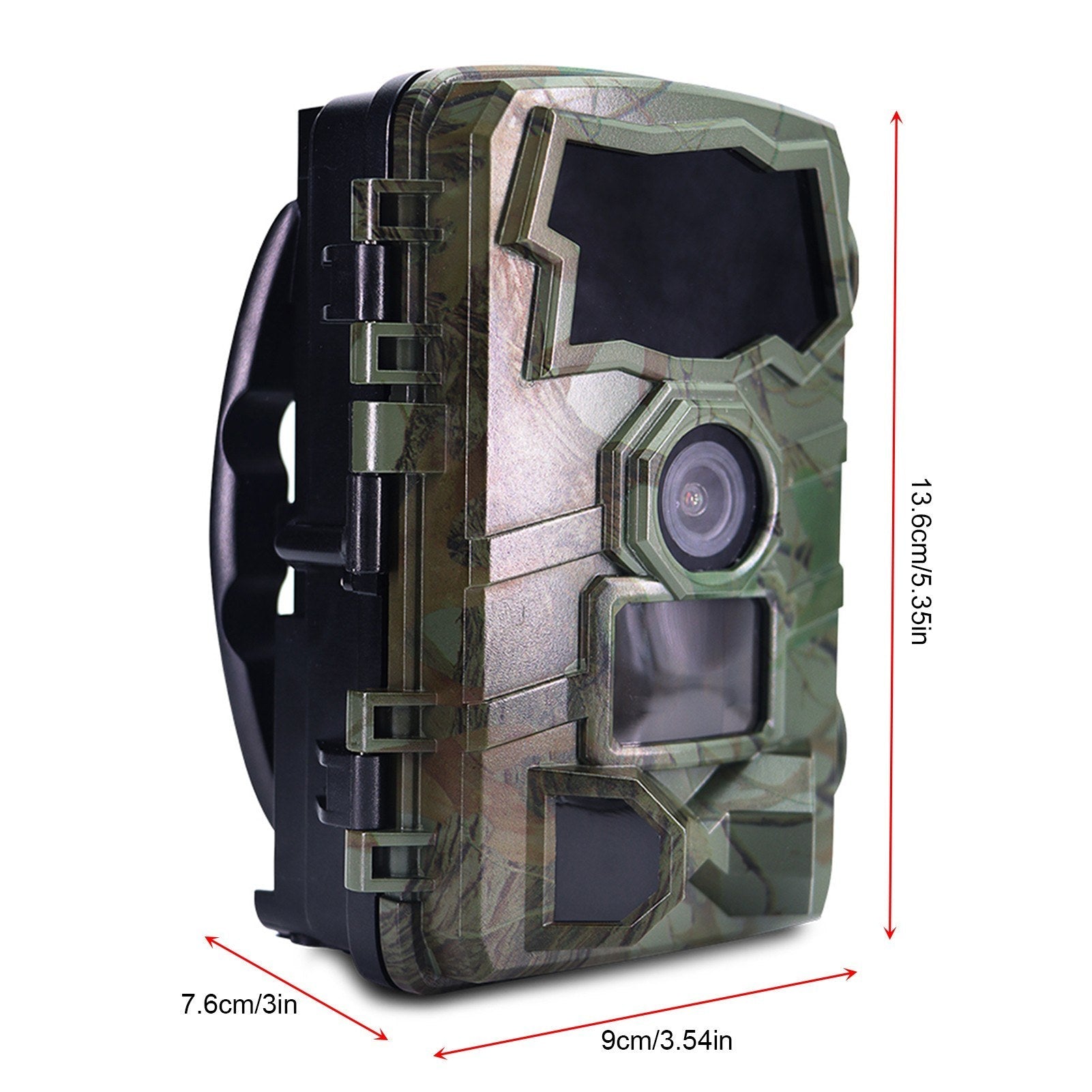 Small Trail Camera 32MP 1080P High-Clear Game Camera with Night Vision 0.2s Motion Activated Video Cam for Outdoors IP66 Waterproof