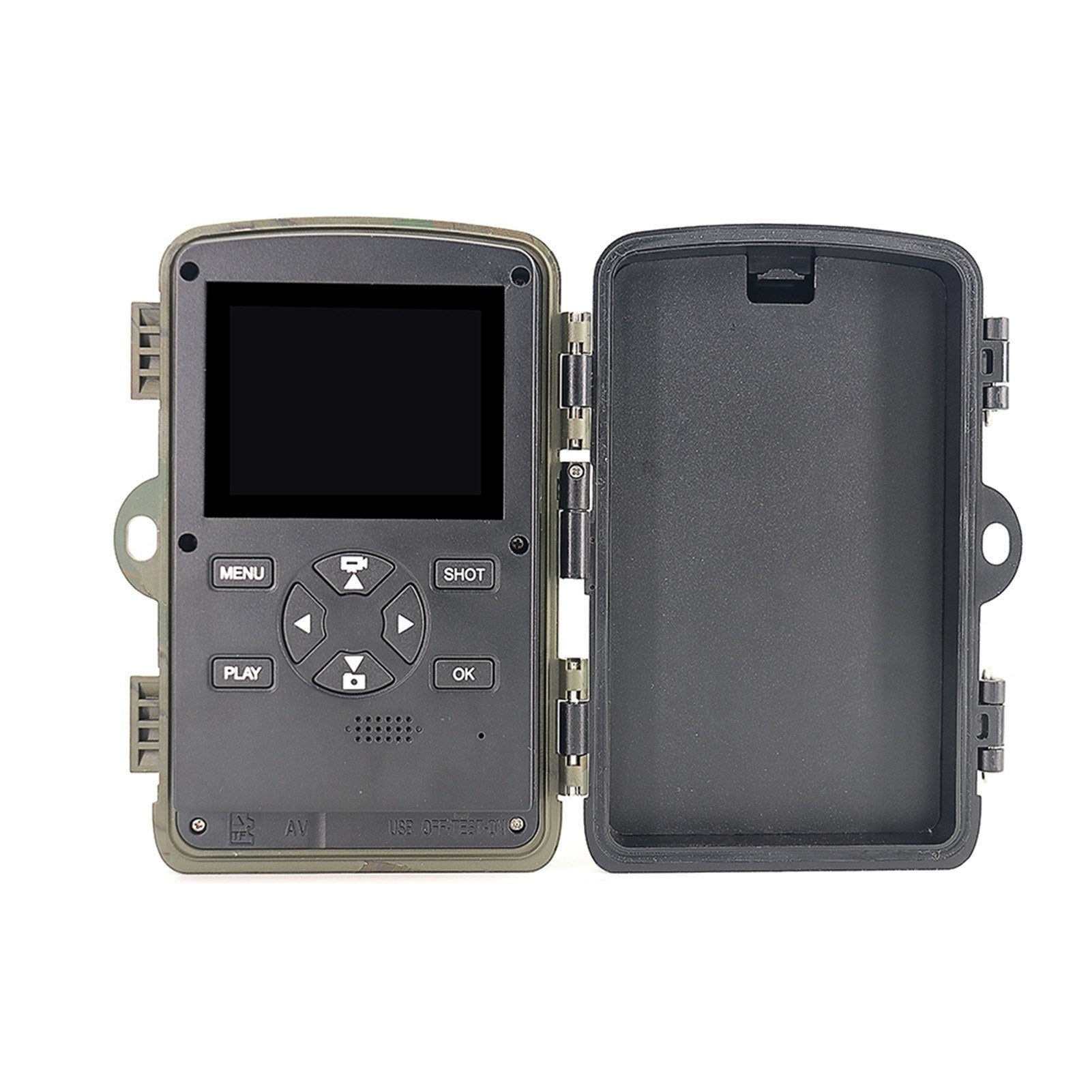 Small Trail Camera 32MP 1080P High-Clear Game Camera with Night Vision 0.2s Motion Activated Video Cam for Outdoors IP66 Waterproof