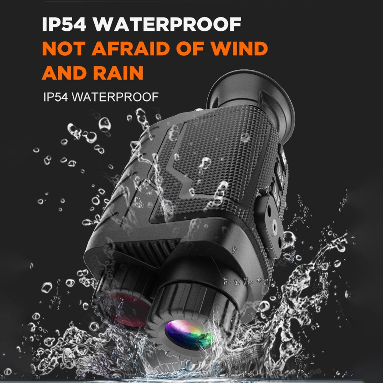 Head-Mounted Night Vision Goggle Hands-Free Infrared Monocular 4K Digital Telescope with 8X Zoom for Outdoors Viewing Distance 400M