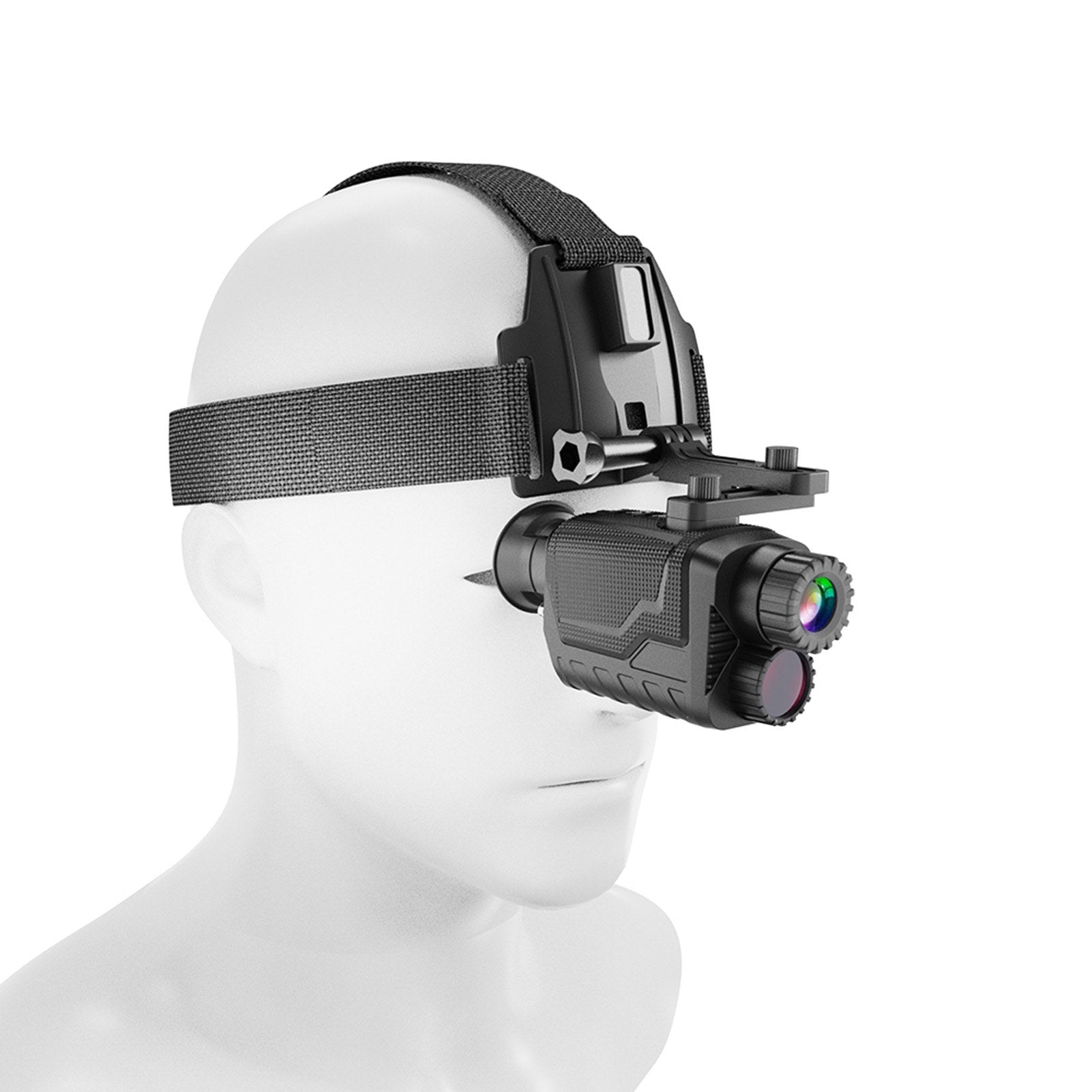 Head-Mounted Night Vision Goggle Hands-Free Infrared Monocular 4K Digital Telescope with 8X Zoom for Outdoors Viewing Distance 400M