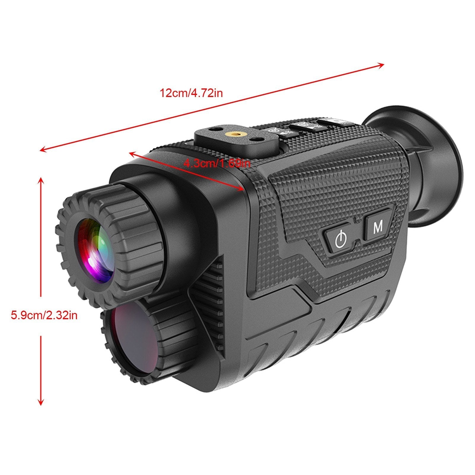 Head-Mounted Night Vision Goggle Hands-Free Infrared Monocular 4K Digital Telescope with 8X Zoom for Outdoors Viewing Distance 400M