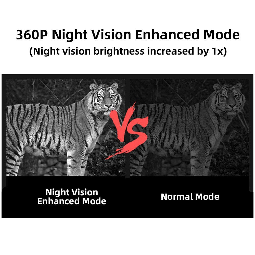 Full-Color Night Vision Binoculars Digital Infrared Telescope with 10X Optical Zoom Large Screen Waterproof Outdoors Telescopes for Hunting