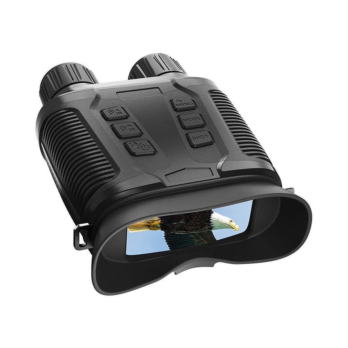 Full-Color Night Vision Binoculars Digital Infrared Telescope with 10X Optical Zoom Large Screen Waterproof Outdoors Telescopes for Hunting