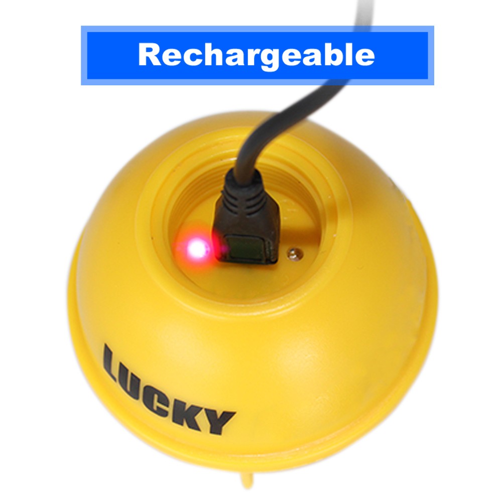 Portable Professional Sounder Wireless Sonar Fish Finder Fishing Probe Detector Fishfinder with Dot Matrix