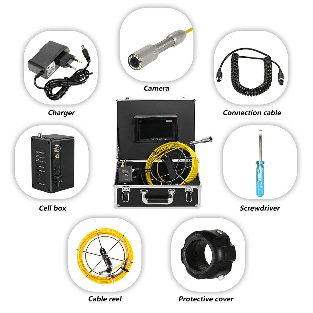 20M/30M Drain Pipe Sewer Inspection Camera