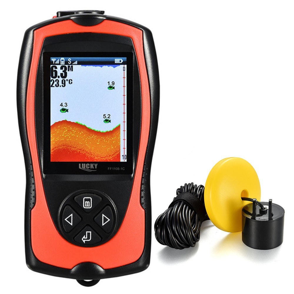 Portable Fish Finder 100M/300FT Depth Fish Alarm Wired Fish Detector