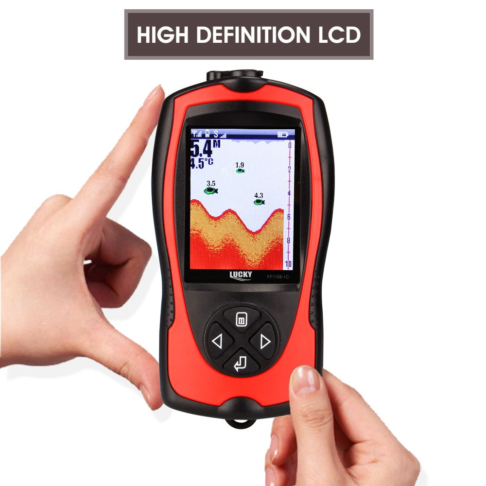 Portable Fish Finder 100M/300FT Depth Fish Alarm Wired Fish Detector