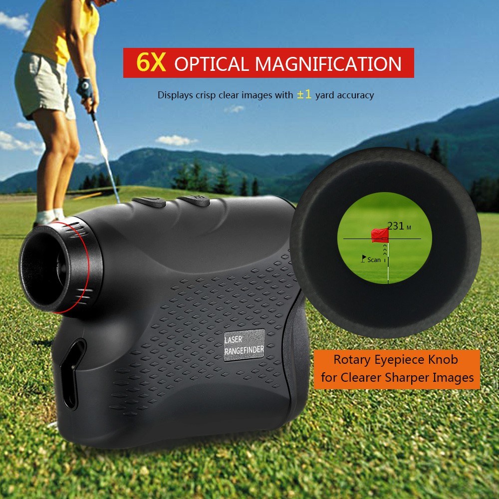 Golf Laser Rangefinder - Laser Distance Meter Speed Tester Laser Range Finder Digital Hunting Measurement Monocular Telescope
