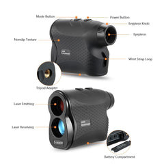Golf Laser Rangefinder - Laser Distance Meter Speed Tester Laser Range Finder Digital Hunting Measurement Monocular Telescope