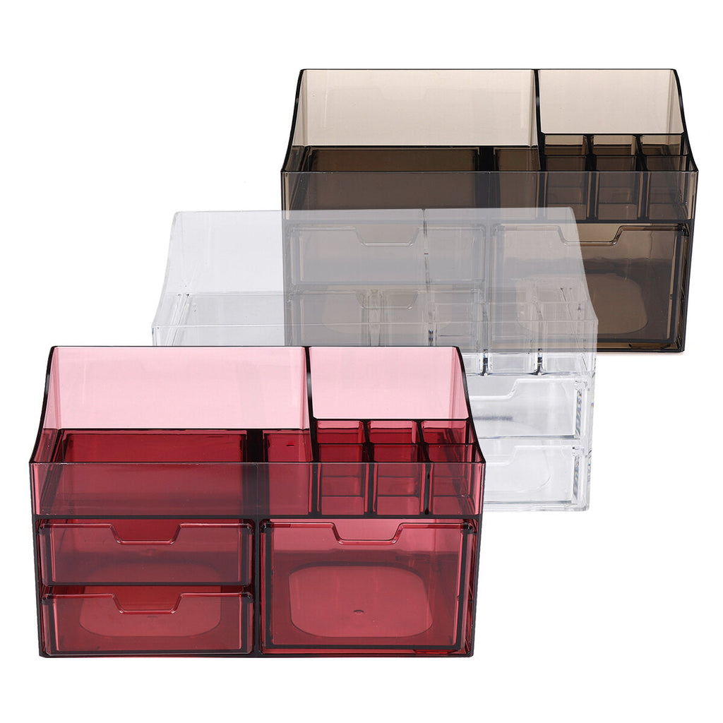 Acrylic Cosmetic Organizer Transparent Storage Box All In One