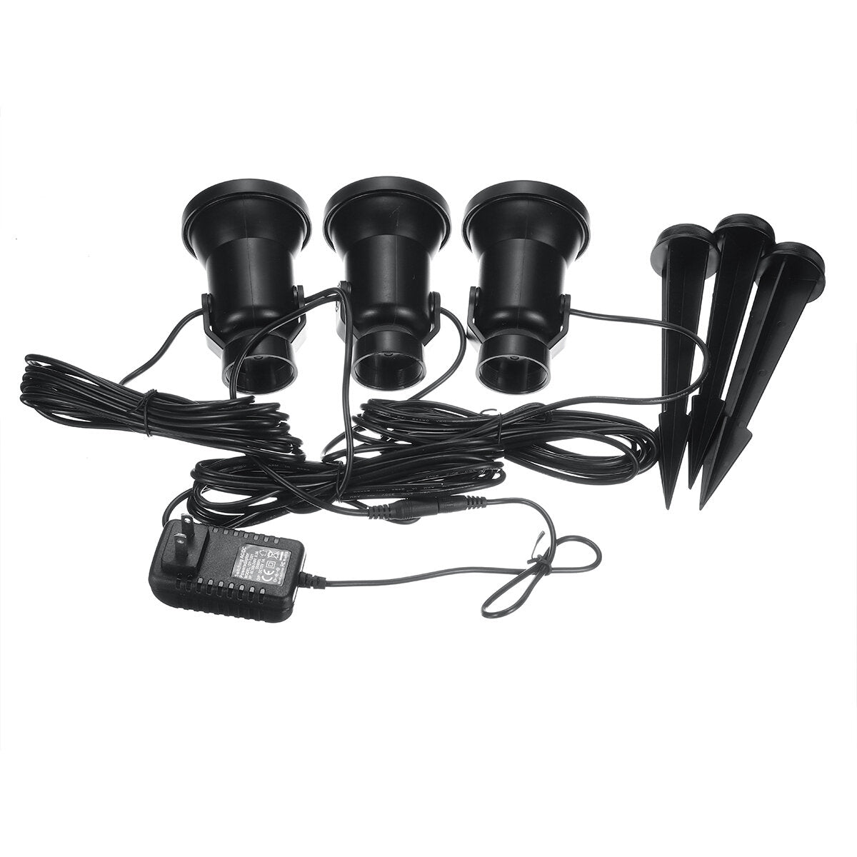 Solar Spotlights Outdoor Solar Lights 3 Light Waterproof Color Changing Spot Lights for Garden Landscape