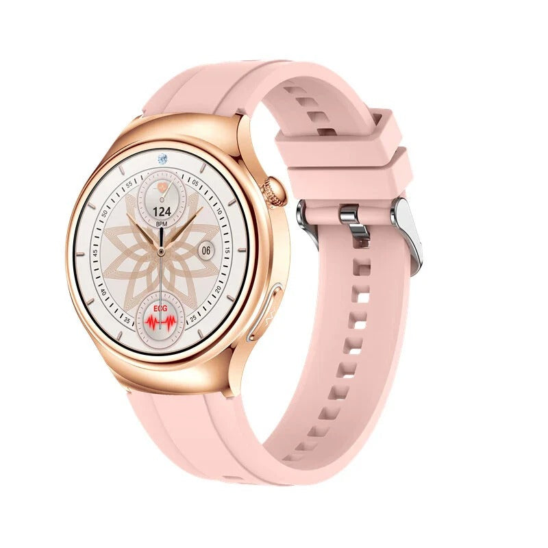 1.27" HD Smart Watch for Women - ECG, Heart Rate, Blood Pressure, Sleep Monitor, Bluetooth Call, IP68, SOS, Customizable Health Tracker
