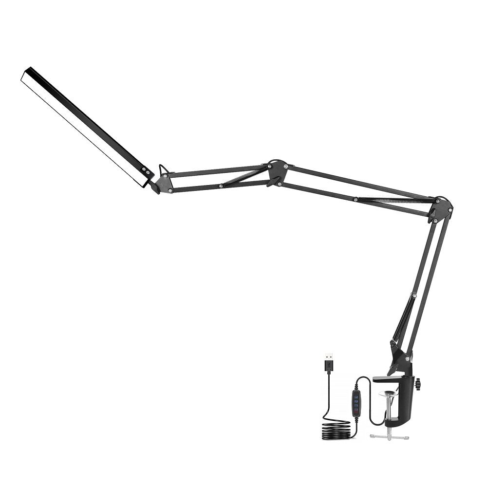 5X Folding Magnifier Table Clamp Soldering Third Hand Tool 3 Colors LED Illuminated Lamp Magnifying Glass