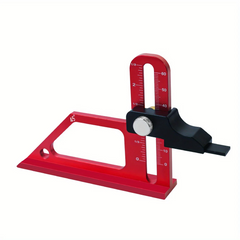 Adjustable Table Saw Depth Gauge, 0-60mm Range, Dual-Mode Scale, High Precision, Aluminum Alloy, 45-Degree Measurement