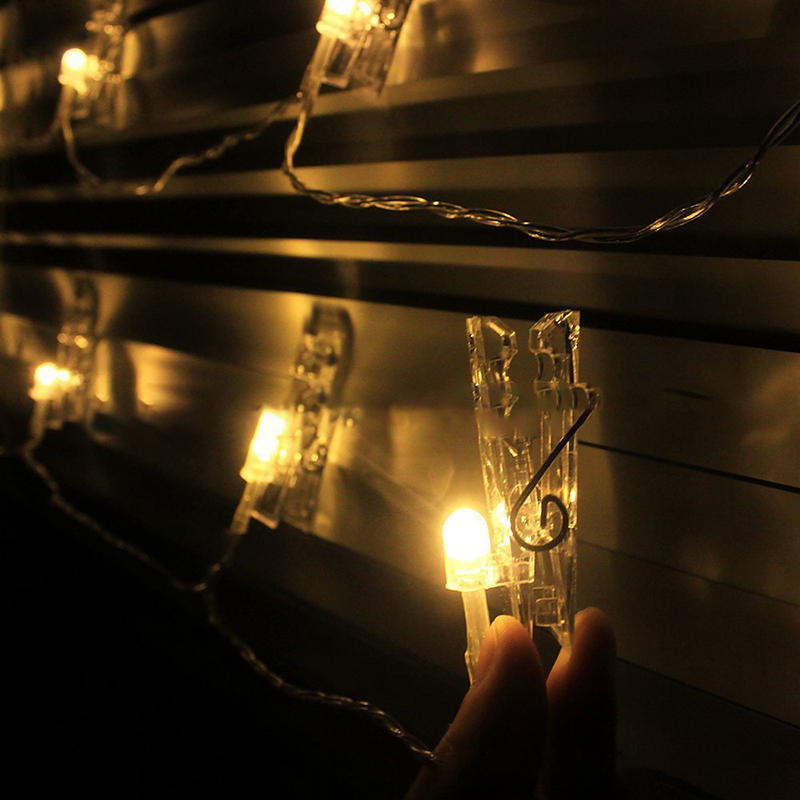 1.5M 10 LED Photo Clip String Lights LED Fairy Lights for Festival Christmas Party Wedding