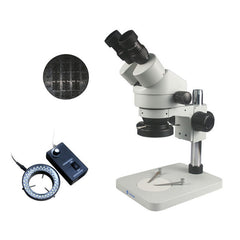 7-45x Binocular Microscope Continuous Zoom Microscope 90x Eyepiece 20/40 Binocular for Motherboard Repair