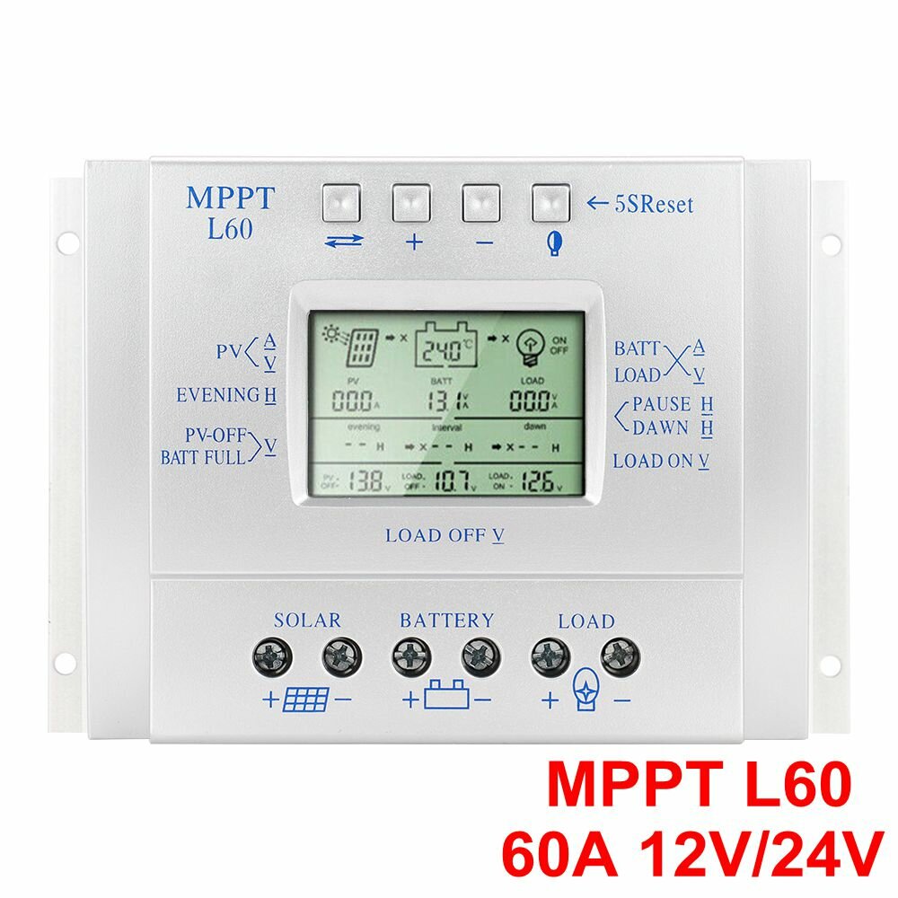 12/24V Photovoltaic Power Generation System Solar Battery Charging Street Light Controller