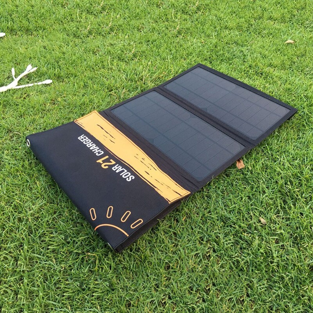 Solar cell 28W 21W Power Solar Charger Battery Dual Port Waterproof Foldable Solar Cells Panel for Digital Products Charging