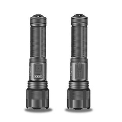 1800lm Powerful Long Range Zoomable Flashlight Kit Rechargeable & Power Focus Adjustable Tactical Light