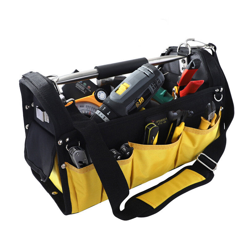 Canvas Large Capacity Electrician Tools Organizer Repair Toolkit Portable Kit