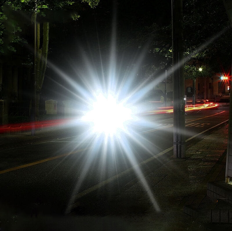 Portable Flashlight with 18650 Battery USB Rechargeable Long Range Waterproof LED Torch With Power Display Outdoor Search Lamp