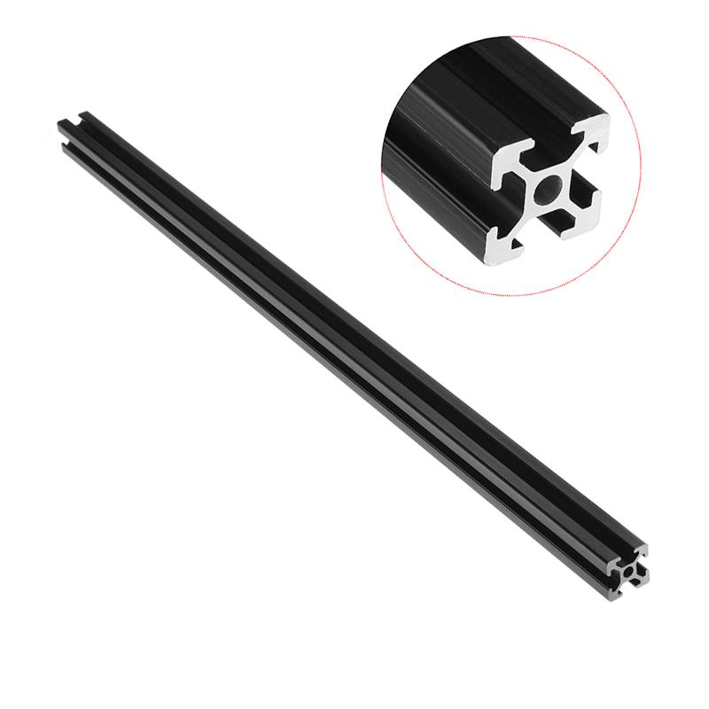 600mm Length Black Anodized 2020 T-Slot Aluminum Profiles Extrusion Frame For CNC