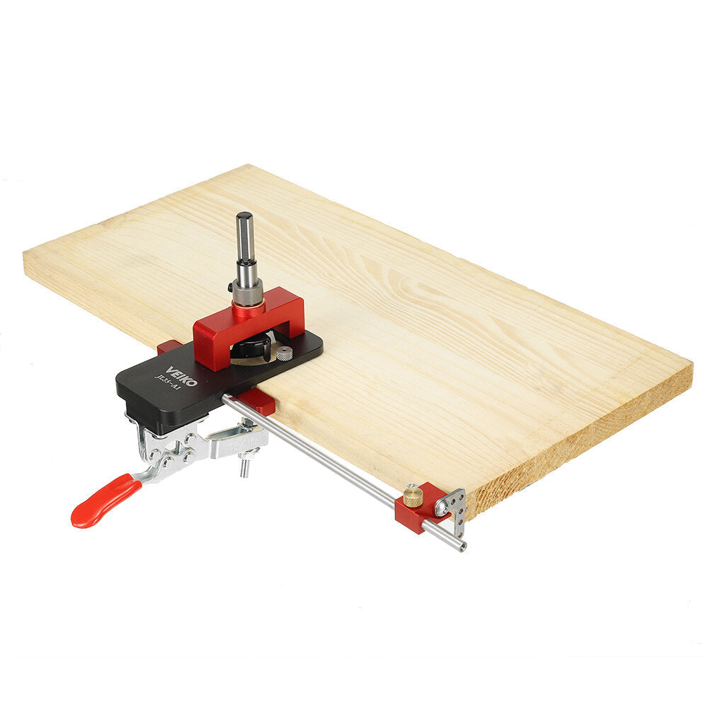Hinge Boring Tool Set - 35mm/26mm Hole Opener, Adjustable Depth, ABS & Aluminum, Red/Black, Woodworking Accessory