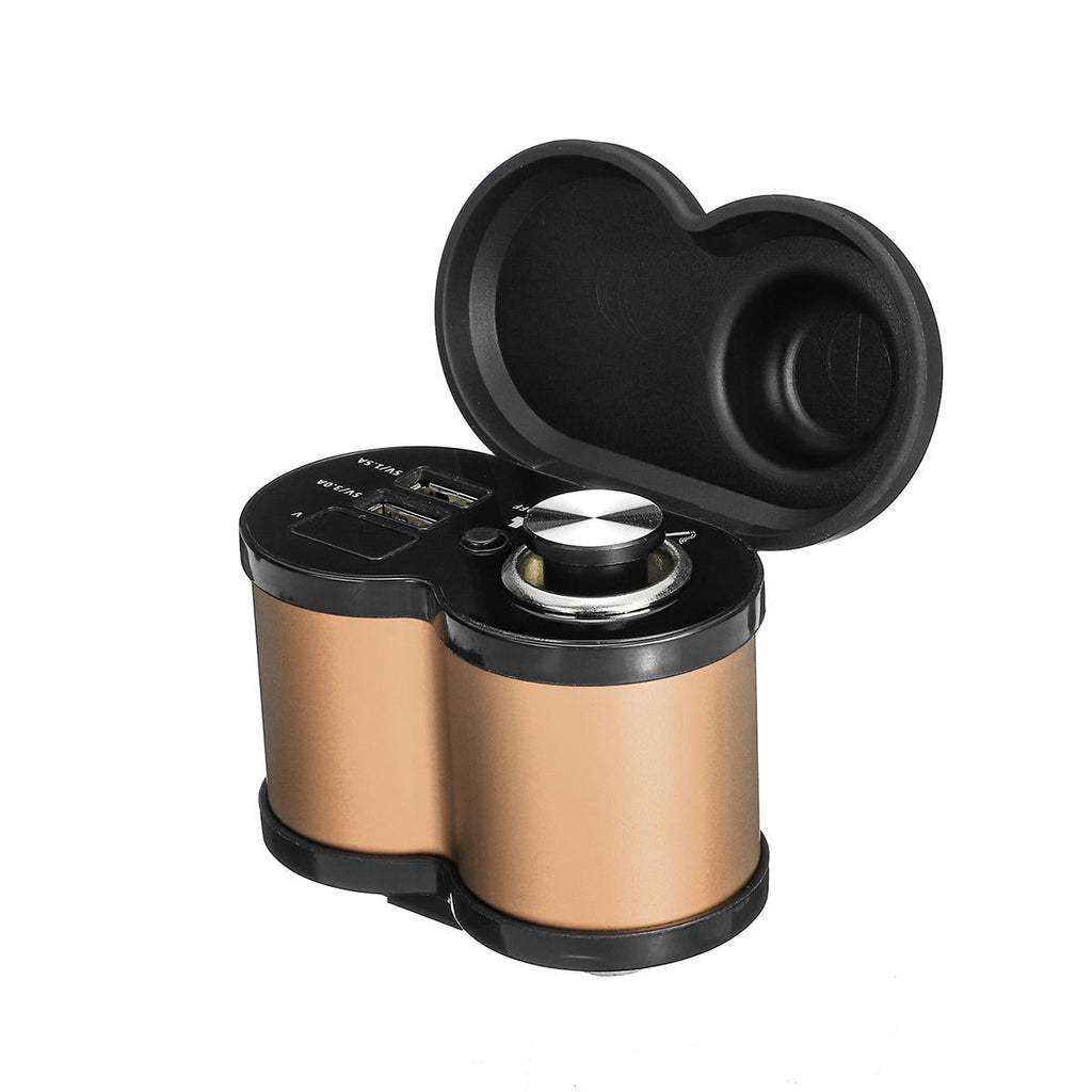 12V-24V 4.5A Dual USB Fast Charger Power Socket Motorcycle Aluminium Waterproof