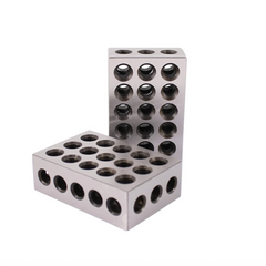 2pcs 1x2x3 Inch Blocks 23 Holes Parallel Clamping Block Lathe Tools Precision Block