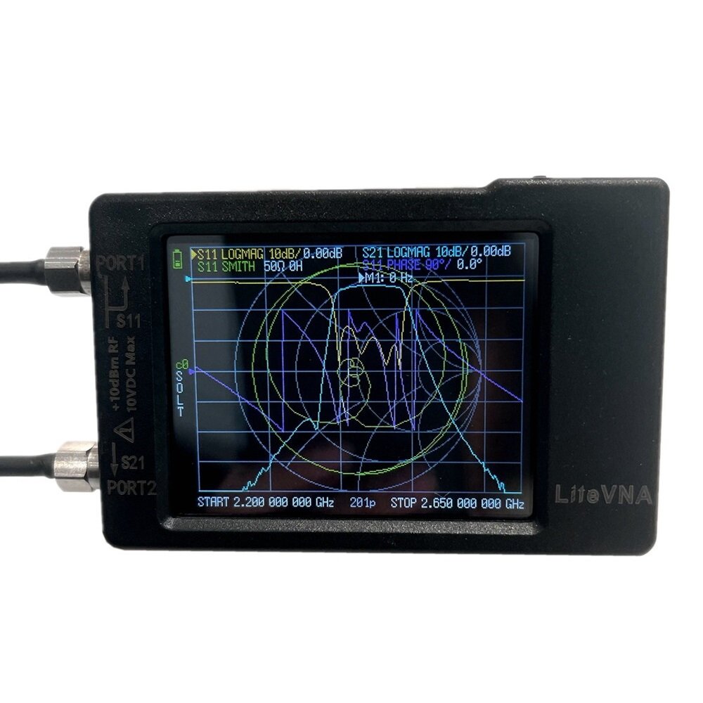 50kHz-6.3GHz LiteVNA 2.8"/3.95" Display Vector Network Analyzer HF VHF UHF Antenna