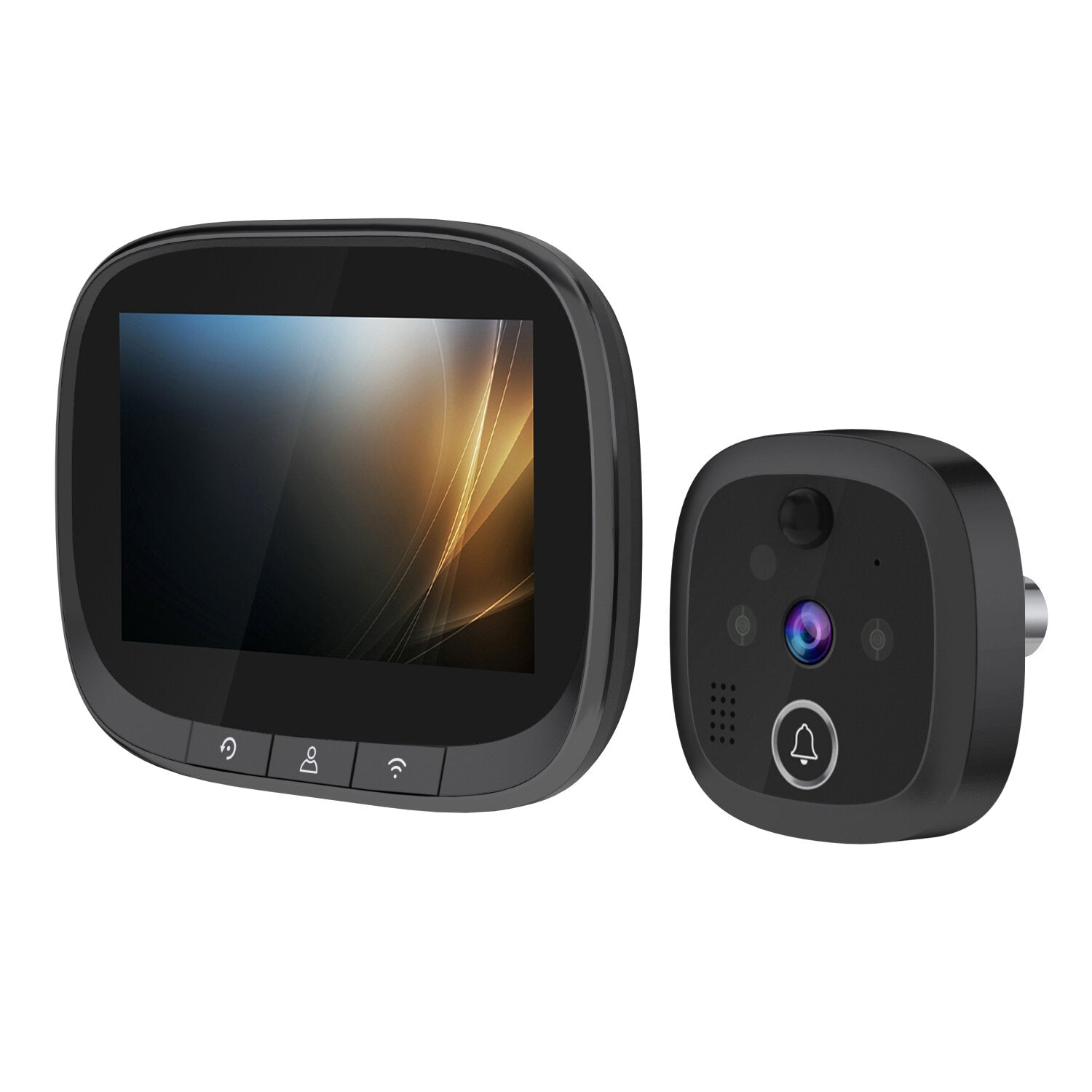 Wireless Doorbell 4.3inch WIFI IP Door Viewer HD Night Vision 120 can Take Photo and Video PIR Motion Detection Two Way Audio