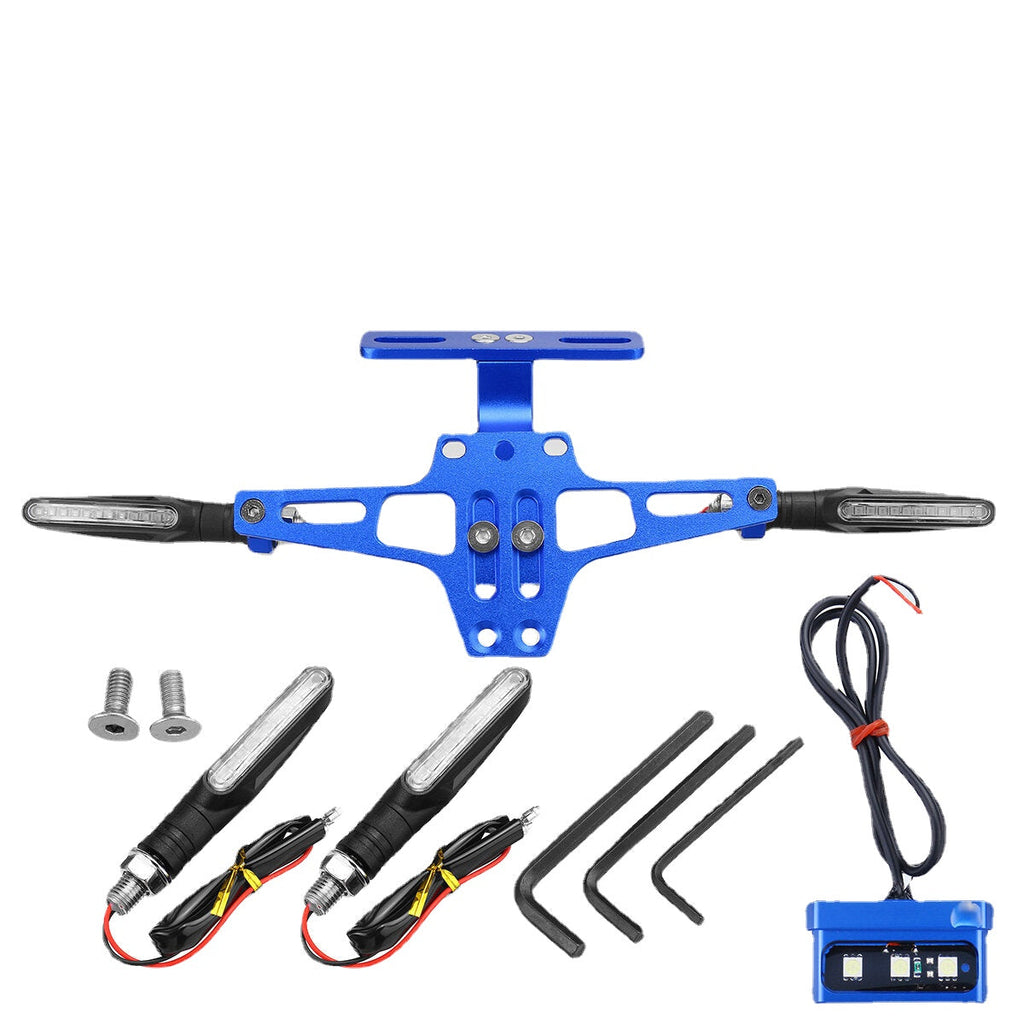 12V Motorcycle Flowinig LED License Plate Lamp Turn Signals Tail Brake Light