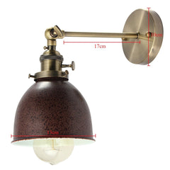 Retro Industrial Sconce Iron Lampshade UP DOWN Wall Light LOFT Brushed Wall Lamp E27