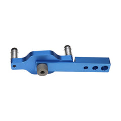 Aluminum Alloy Drill Guide Jig Set for Dowel Drilling with 6mm, 8mm, 10mm Bushings - Corrosion Resistant, Blue