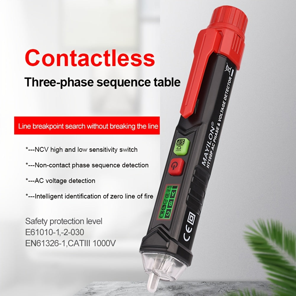 Multi-Function Intelligent Electricity Circuit Testing Pen with Sound And Light Alarm