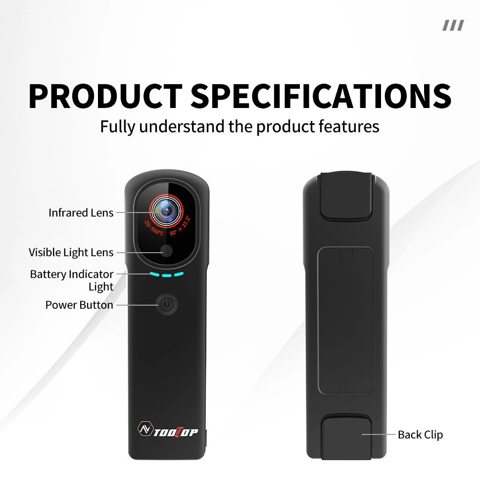 GreenZech T9 WiFi Professional | 256x192 HD Thermal Camera | Wireless Image Transmission & Dual-Light Fusion