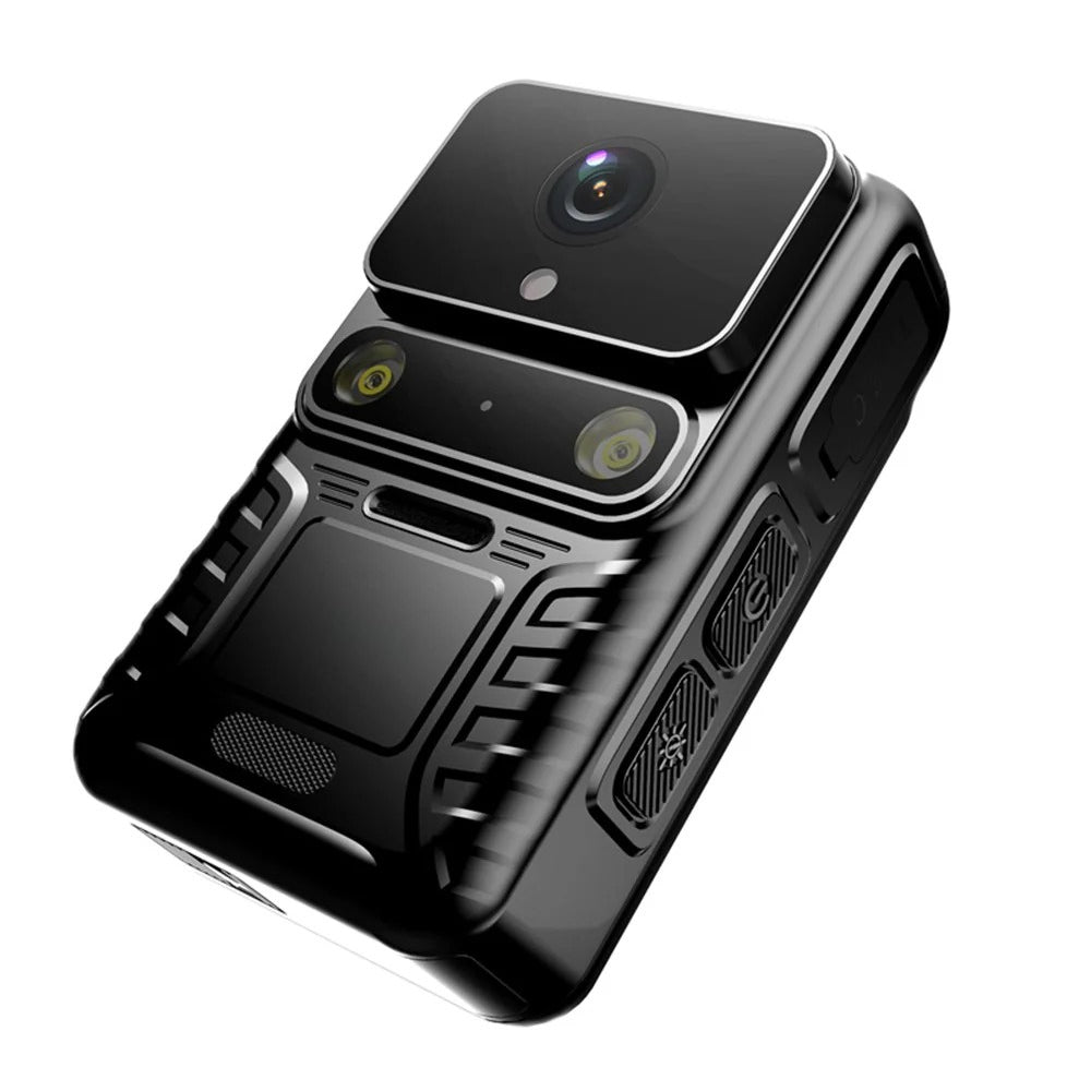 Stealth 4K 12MP WiFi Wearable Body Camera - Night Vision, IP65, 2.0" IPS Touch, GPS, Motion Detect