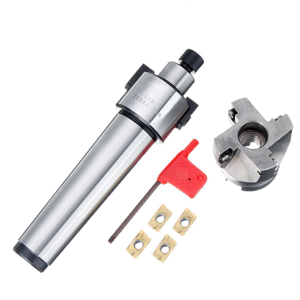 MT4 FMB22 400R-50-22 Face Milling Cutter with 4pcs APMT1604 Inserts for Milling Machine