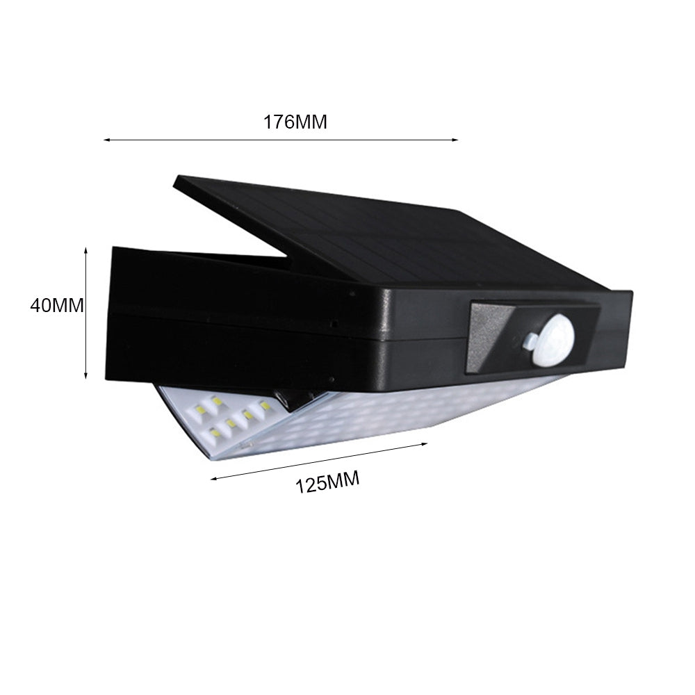 Solar Powered 78 LED PIR Motion Sensor Waterproof Wall Light Outdoor Garden Emergency Security Lamp