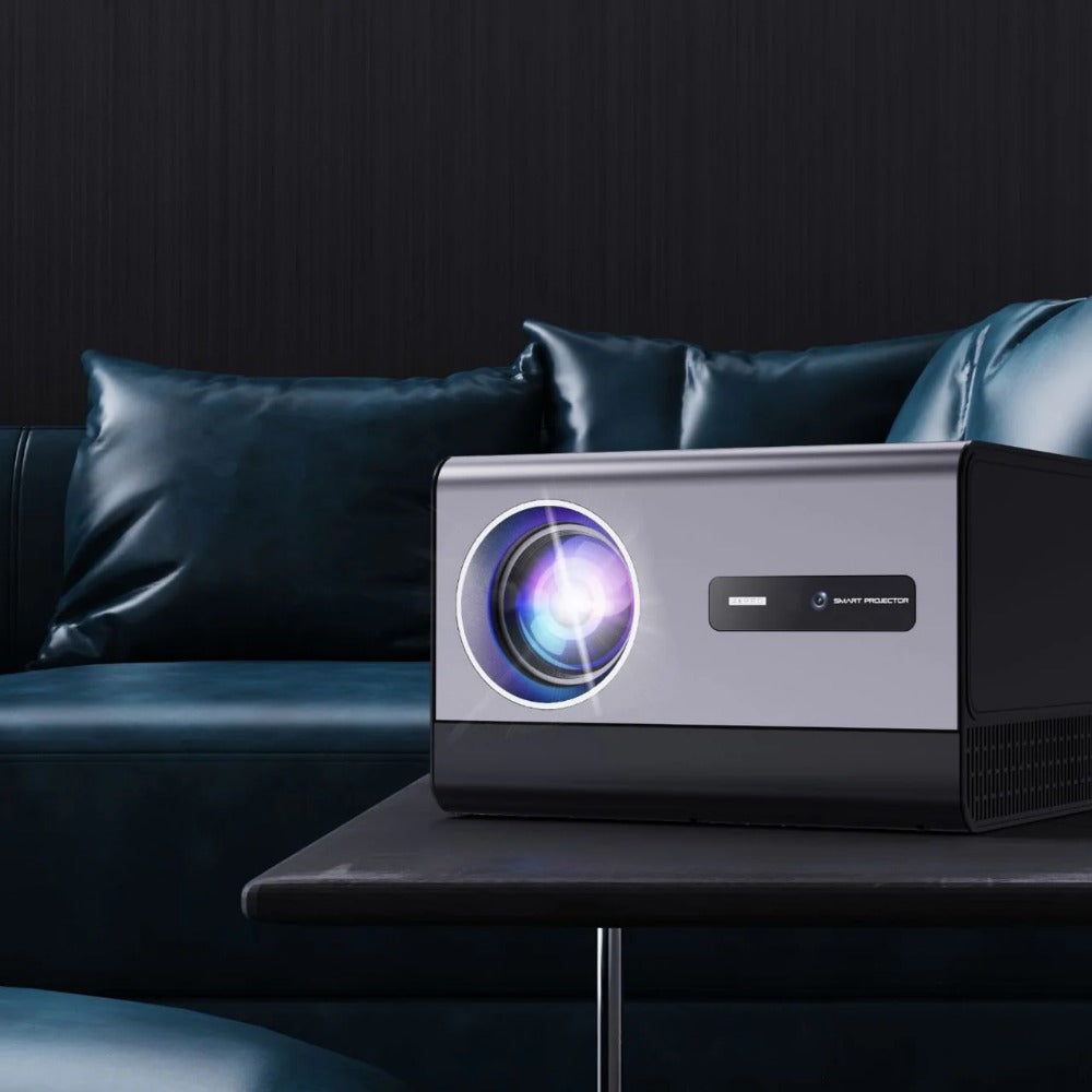 Android 12 LED Projector 800 ANSI Lumens 1080P 4K Support, WiFi 6, Dual 8W Speakers, Auto Focus, Keystone Correction, Portable Home Theater