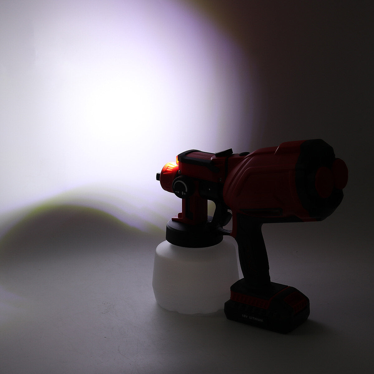 550W Cordless Electric Spray Guns 800ML Lighting Paint Sprayer Wood Wall Fences Painting Tool