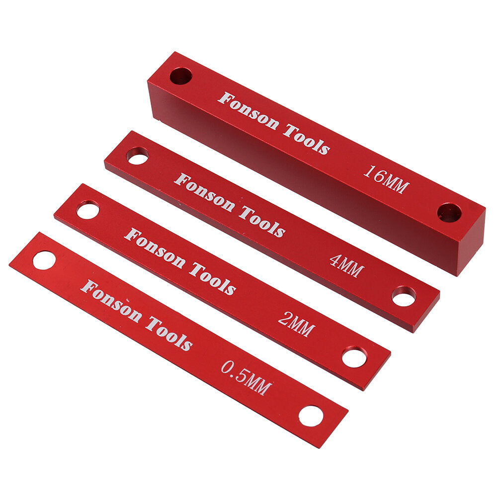 10pcs Metric Inch Woodworking Setup Blocks Height Gauge Precision Aluminum Alloy Setup Bars