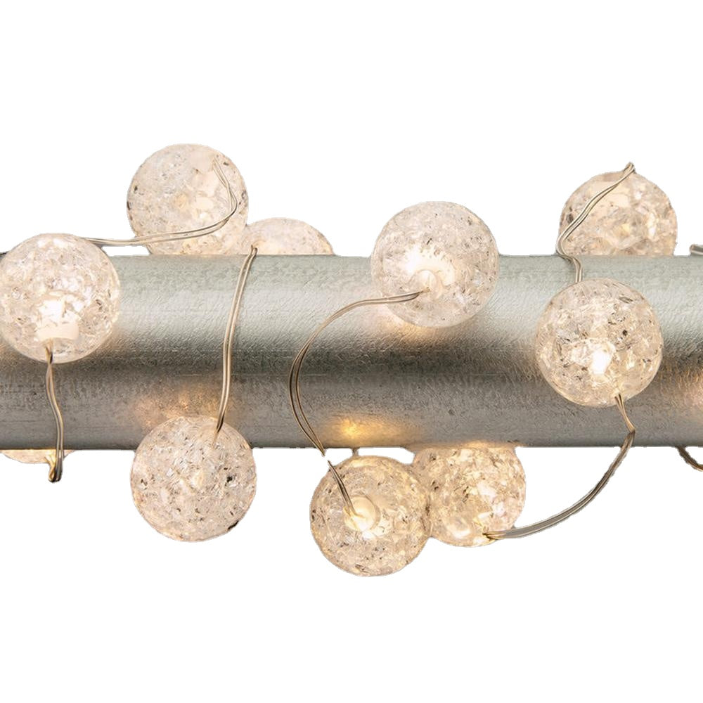 Battery Powered 3M Crack Ball 30 LED String Fairy Light for Christmas Party Wedding Decoration