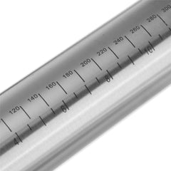 17 Inch Stainless Steel Rolling Pin Adjustable Roller Pin with Silicone Baking Mat 4 Removable Thickness Rings for Baking