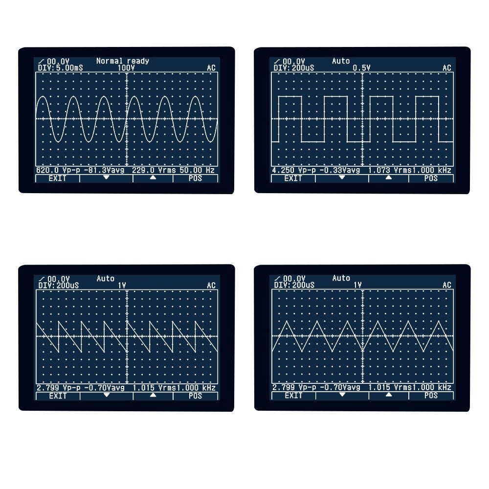Intelligent 2 in 1 Digital 40MHz 200Msps/S Oscilloscope 6000 Counts True RMS Multimeter